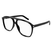 Saint Laurent Pilot Dune Optisk Svart Solglasögon Black, Unisex