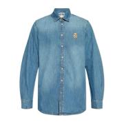 Moschino Denim skjorta Blue, Herr