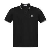 Stone Island Bomullspolo Black, Herr