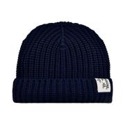 Vivienne Westwood Blå Ull Beanie Mössa Logo Blue, Herr