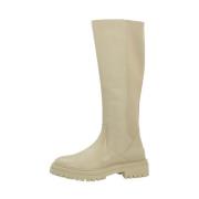 Geox Stiliga Over-knee Stövlar Beige, Dam