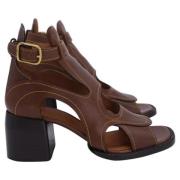 Chloé Pre-owned Pre-owned Laeder sandaler Brown, Dam