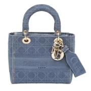 Dior Vintage Pre-owned Canvas handvskor Blue, Dam