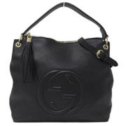 Gucci Vintage Pre-owned Tyg gucci-vskor Black, Dam