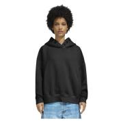 Khrisjoy Svart Eyelets Hoodie Black, Dam