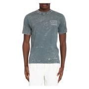 Études Liten Stencil Tee Wonder Print Gray, Herr