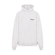 Balenciaga Off-White Svart Hoodie White, Dam