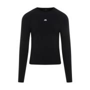 Balenciaga Reflekterande Crewneck Top Black, Herr