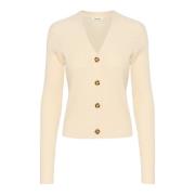 Soaked in Luxury Feminin Cardigan Whisper White White, Dam