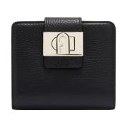 Furla 1927 Kompakt Plånbok med Twist Stängning Black, Dam