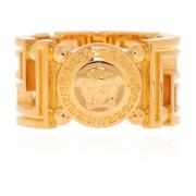 Versace Ring med grekiskt mönster Yellow, Dam