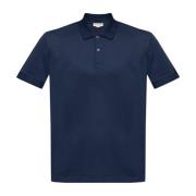 Alexander McQueen Polo med logotyp Blue, Herr