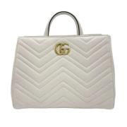 Gucci Vintage Pre-owned Tyg gucci-vskor White, Dam