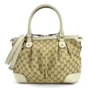 Gucci Vintage Pre-owned Canvas handvskor Beige, Dam