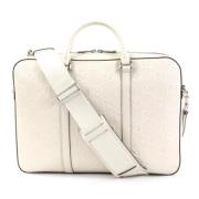 Gucci Vintage Pre-owned Laeder axelremsvskor White, Herr