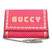 Gucci Vintage Pre-owned Laeder axelremsvskor Pink, Dam