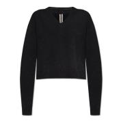 Rick Owens Tommy V-ringad tröja Black, Dam