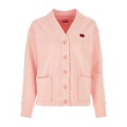 Kenzo Rosa Bomulls Cardigan Pink, Dam