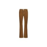 Fabienne Chapot Corduroy Flare Trousers Brown, Dam