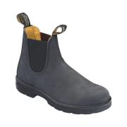 Blundstone Premium Svart Läder Chelsea Modell Skor Black, Unisex