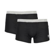 North Sails Kontrasterande Midjeband Boxershorts Bi-Pack Black, Herr