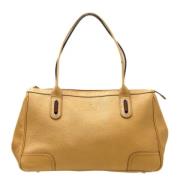 Gucci Vintage Pre-owned Laeder axelremsvskor Beige, Dam