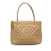 Chanel Vintage Pre-owned Laeder totevskor Brown, Dam