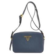 Prada Vintage Pre-owned Tyg prada-vskor Blue, Dam