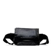 Bottega Veneta Vintage Pre-owned Laeder crossbodyvskor Black, Dam