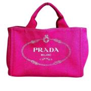 Prada Vintage Pre-owned Tyg prada-vskor Pink, Dam