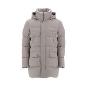 Herno Herr Parka Jacka med Fjäderfyllning Gray, Herr