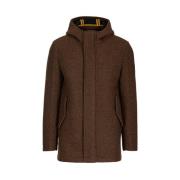 Manuel Ritz Huvad parka med filtfinish Brown, Herr