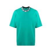 Acne Studios Face Motif Mock Neck Shirt Green, Herr