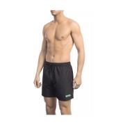 Bikkembergs Elegant Svart Logga Badshorts Black, Herr