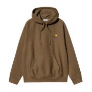 Carhartt Wip Huvtröja med amerikansk skrift Brown, Herr