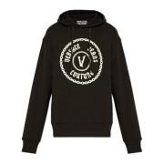 Versace Jeans Couture Sweatshirt med tryck Black, Herr