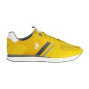 U.s. Polo Assn. Gula Radiant Sports Sneakers med Kontrasterande Detalj...