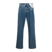 Y/Project Straight Jeans Blue, Herr