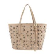 Jimmy Choo Pre-owned Pre-owned Tyg handvskor Beige, Dam