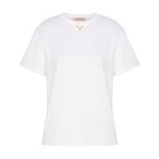 Valentino Garavani Unik T-shirt för dagligt bruk för kvinnor White, Da...