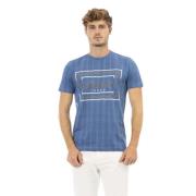 Baldinini Elegant Blå Kortärmad T-shirt Blue, Herr