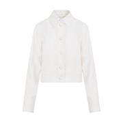 Gabriela Hearst Ivory Thereza Jacket Beige, Dam