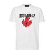 Dsquared2 Herr T-Shirts & Polos Kollektion White, Herr