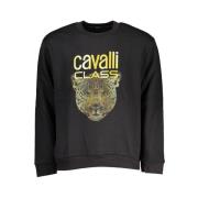 Cavalli Class Snygg Fleece Sweatshirt Black, Herr