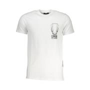 Cavalli Class Tryck Logo Kortärmad T-shirt White, Herr