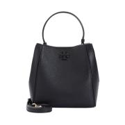 Tory Burch Liten Bucketväska i Svart Black, Dam