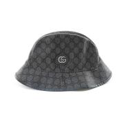 Gucci Canvas Fiskarhatt med Allover GG Logo Gray, Herr