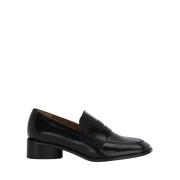 Lottusse Svart kalvskinn Paris Band Loafers Mocasin Banda Black, Dam