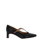 Lottusse Svart kalvskinn Smithson pumps Salon T Black, Dam