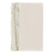 Faliero Sarti Ivory Sjal med Fransar Beige, Dam